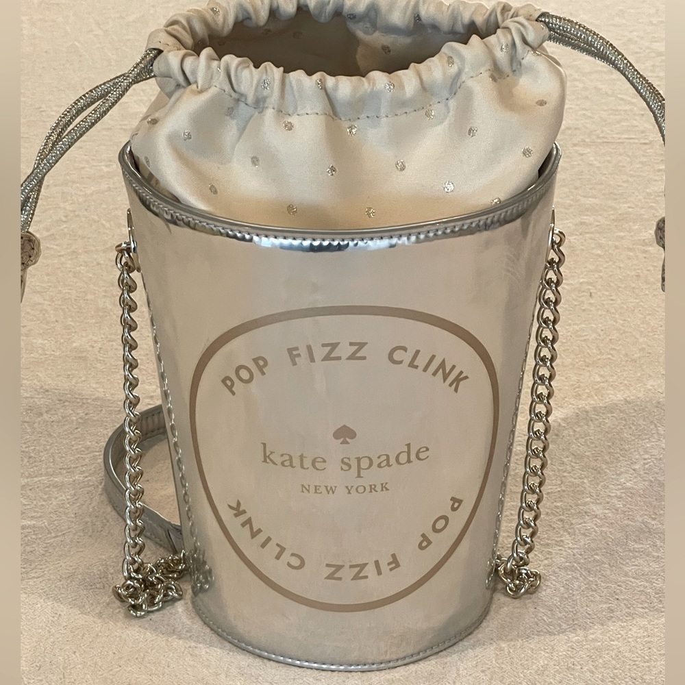 Kate Spade champagne bucket bag
